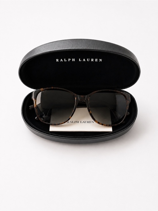 Ralph Lauren Tortoiseshell Cat-Eye Sunglasses - Brown/Black main image 6